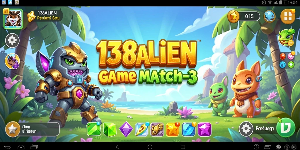 Screenshot gameplay seru dari 138ALIEN dengan tema luar angkasa.
