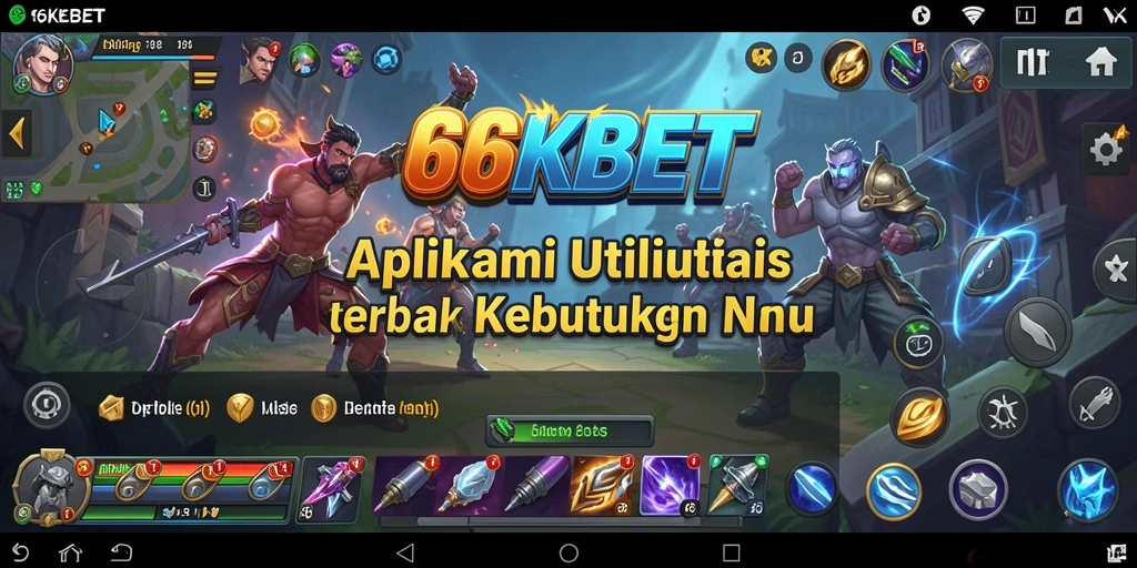 Screenshot utama 66KBET menampilkan antarmuka aplikasi yang sederhana dan fungsional.