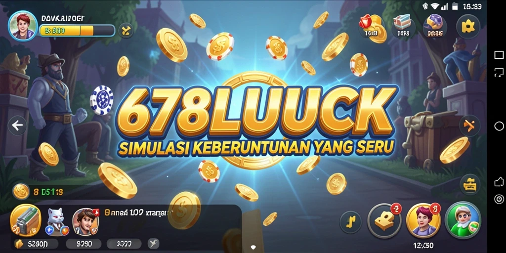 Tampilan gameplay 678LUCK yang penuh warna dan interaktif.