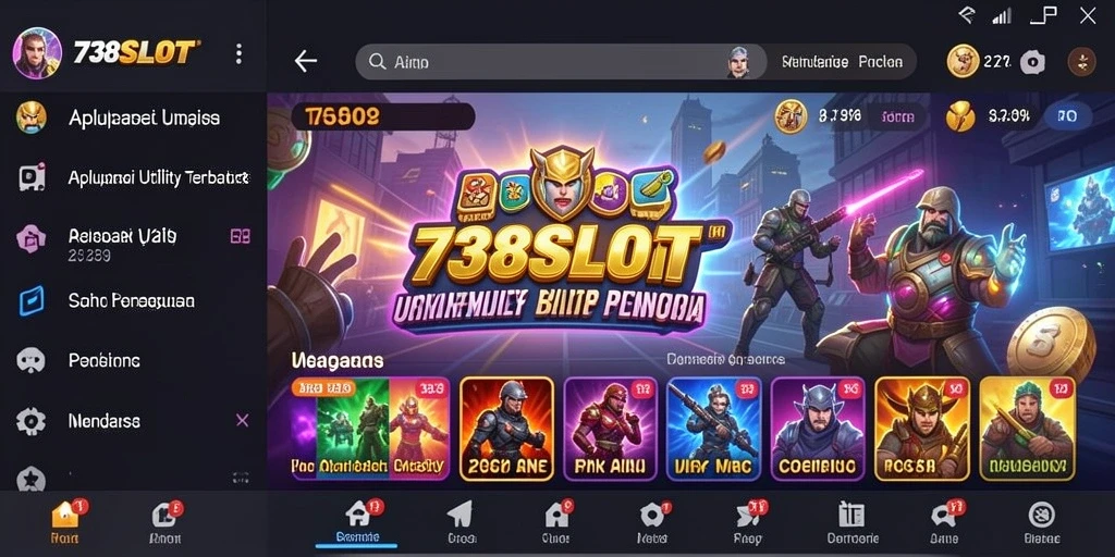 Tampilan gameplay 738SLOT yang intuitif dan efisien.