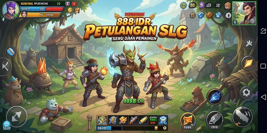 Tampilan gameplay menarik dalam 888IDR dengan strategi SLG yang mendalam.