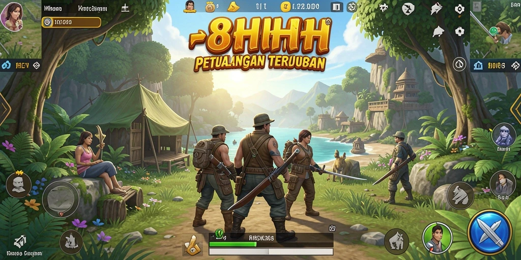 Gameplay mendebarkan di dunia terbuka 8HHH.