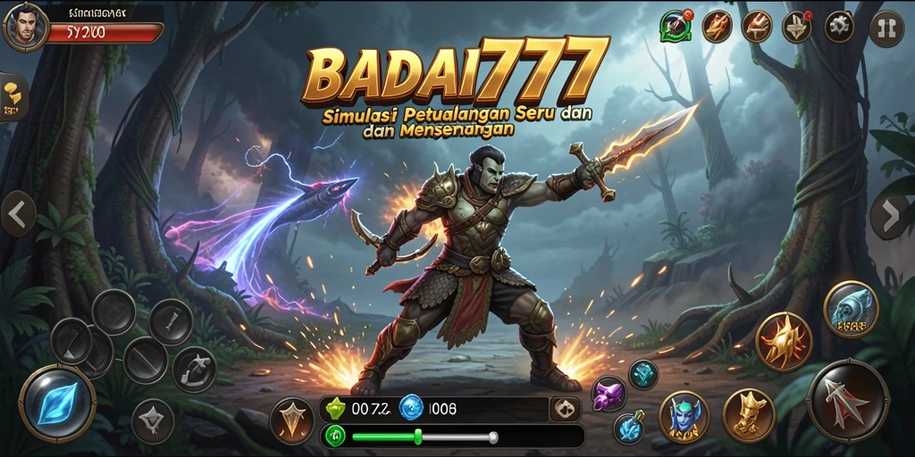 Tampilan gameplay BADAI777 yang seru dan interaktif.