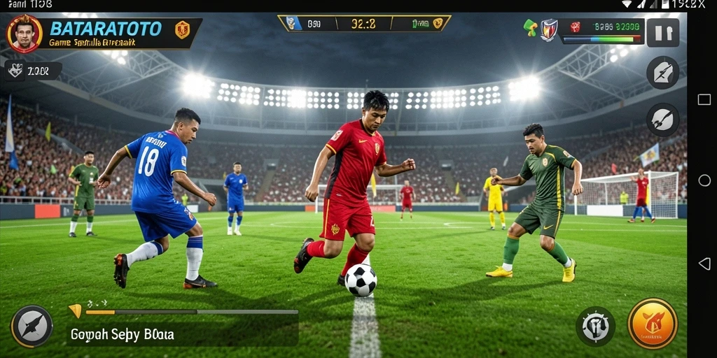 Tampilan gameplay menarik dari BATARATOTO yang menggambarkan aksi di lapangan.