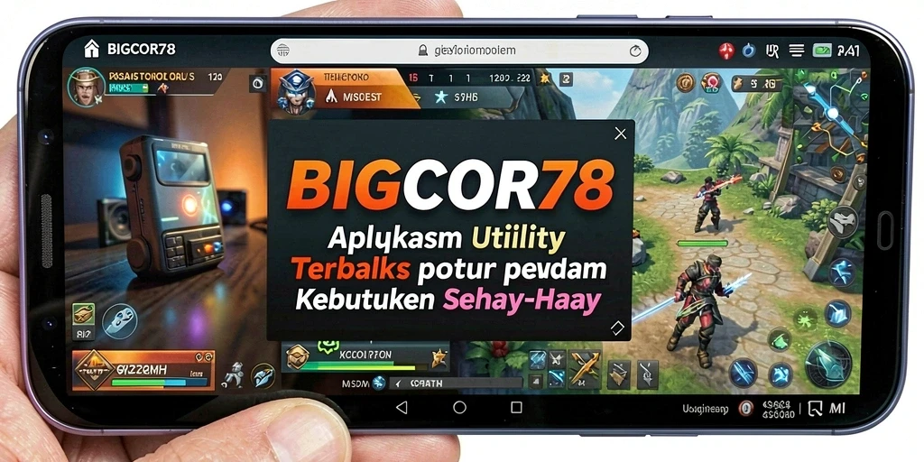Tampilan antarmuka utama BIGCOR78 yang intuitif dan fungsional.