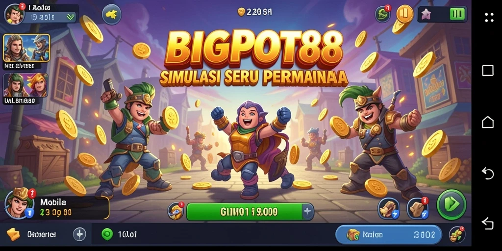 Tampilan gameplay menarik dari BIGPOT88 yang menunjukkan aksi simulasi.