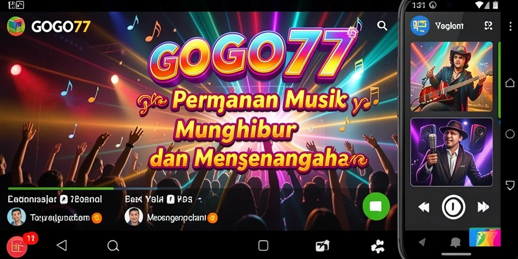Tampilan menarik dari permainan musik di GOGO77.