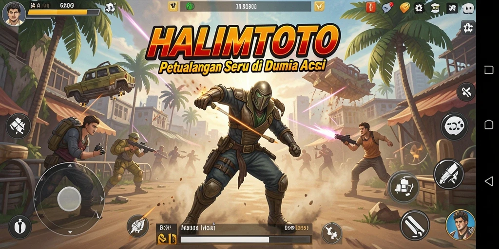 Tampilan gameplay menarik dari HALIMTOTO dalam aksi penuh