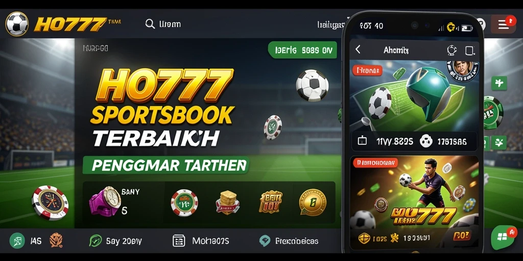 Tampilan aplikasi HO777 dengan berbagai pilihan taruhan olahraga.