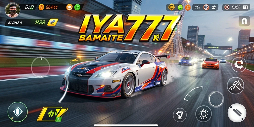 Screenshot menampilkan aksi balap menegangkan di IYA777.