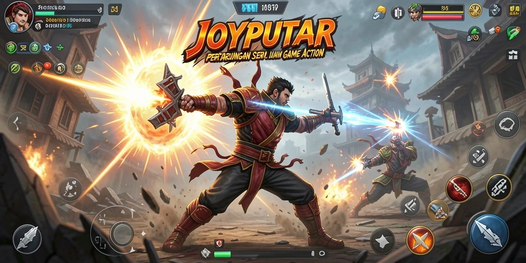 Gameplay aksi yang mendebarkan dalam JOYPUTAR.