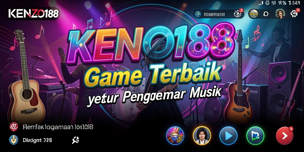 Tampilan menarik gameplay KENZO188 dengan fitur musik interaktif.