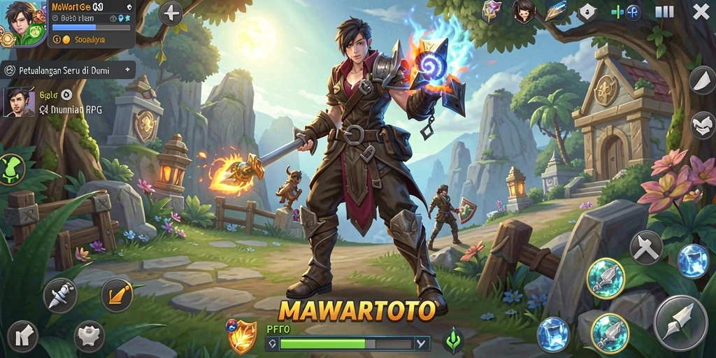 Tampilan gameplay RPG yang menakjubkan di MAWARTOTO.