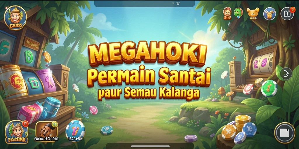 Gameplay santai dan seru dalam MEGAHOKI.