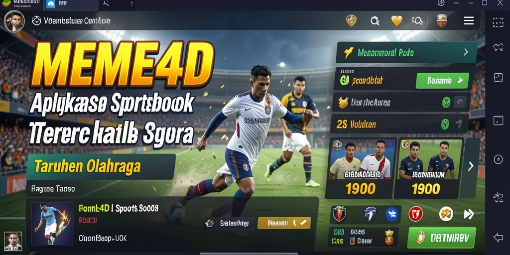 Tangkapan layar utama <strong>MEME4D</strong> menampilkan pengalaman sportsbook yang imersif dan interaktif.