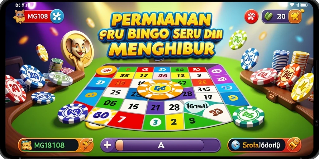 Tampilan antarmuka menarik dan gameplay Bingo yang seru.