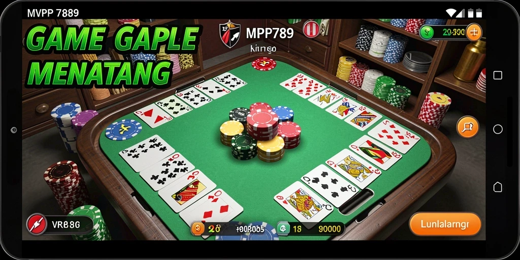 Tampilan gameplay Gaple yang seru dan menantang di MVP789.