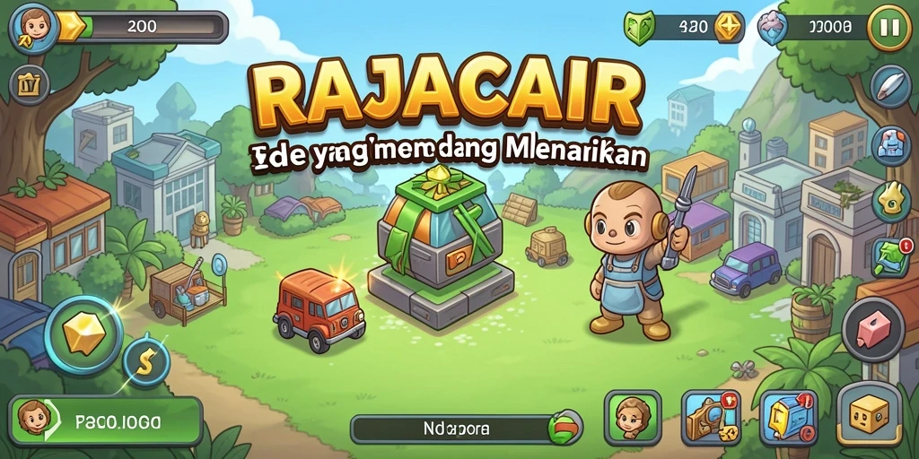 Tampilan gameplay RAJACAIR yang menawan dengan fitur Idle.