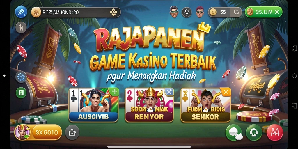 Tampilan gameplay seru dan mendebarkan di RAJAPANEN.