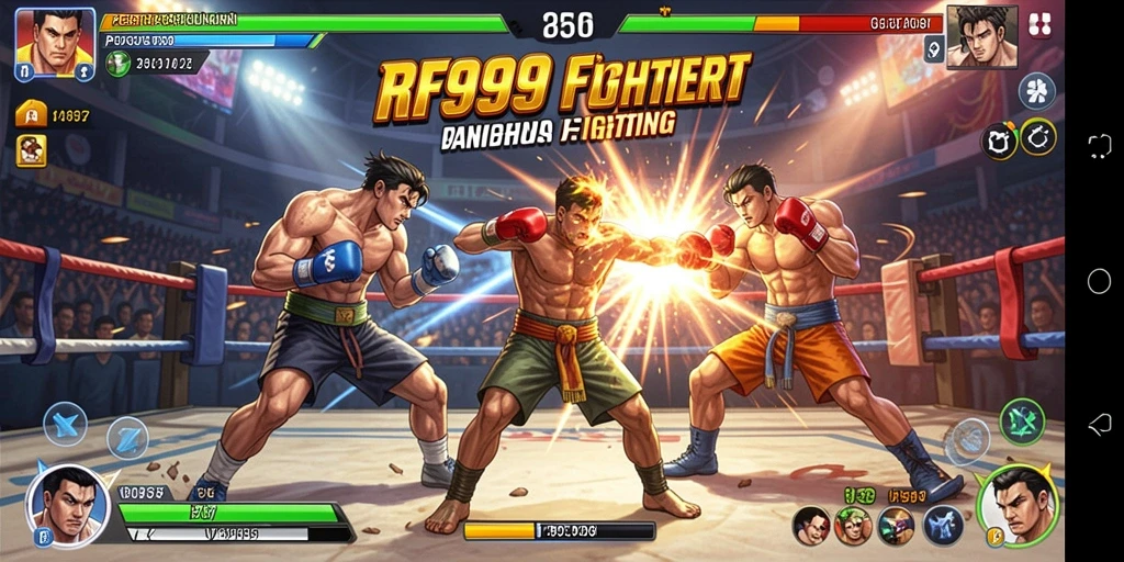 Gameplay pertarungan yang intens dan menarik di RR999.