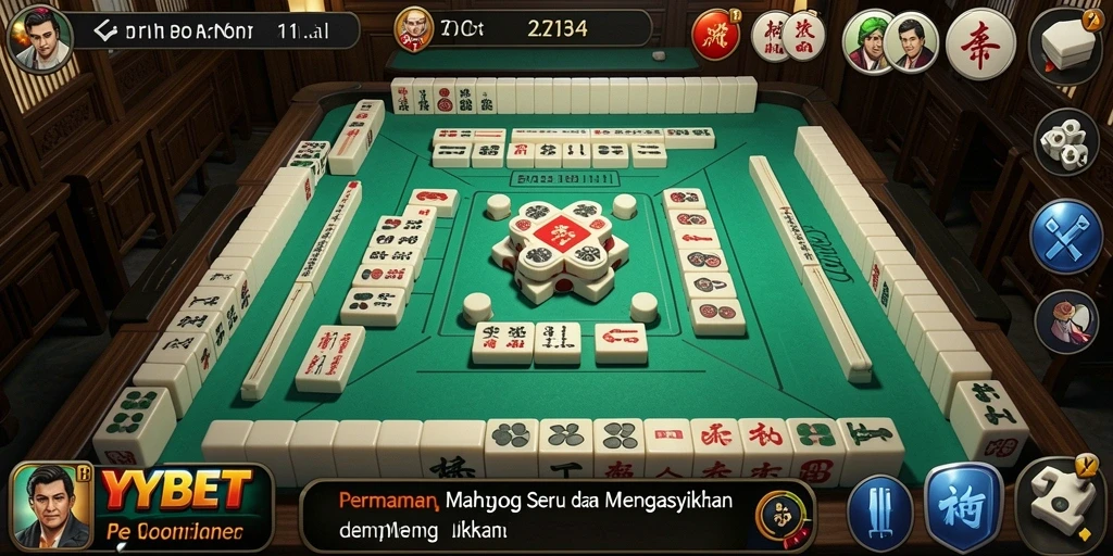 Tampilan screenshot utama YYBET dengan gameplay Mahjong yang menantang.